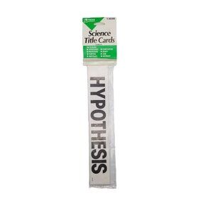 TREND Science Fair Project Titles 10 Pack Card Labels Black White